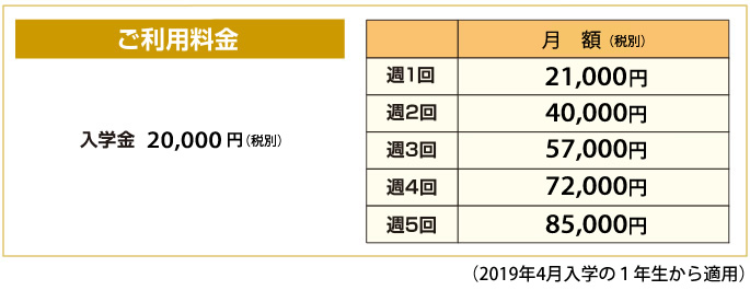 料金表